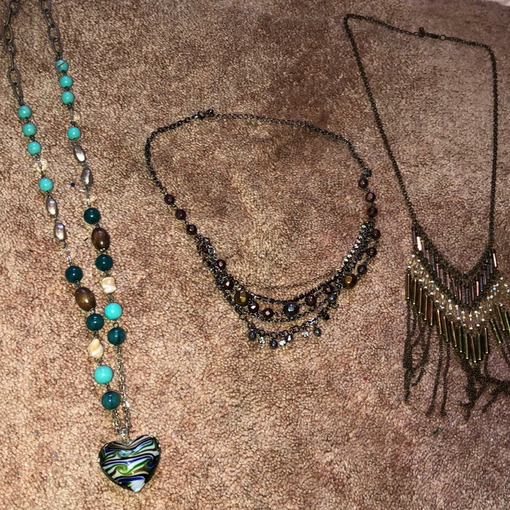 3 necklace BOHO bundle 💙